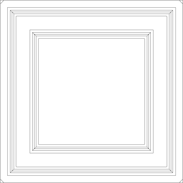 Ceilume Stratford 2ft x 2ft Frosted Ceiling Tile V1-STRATF-22CLR - main